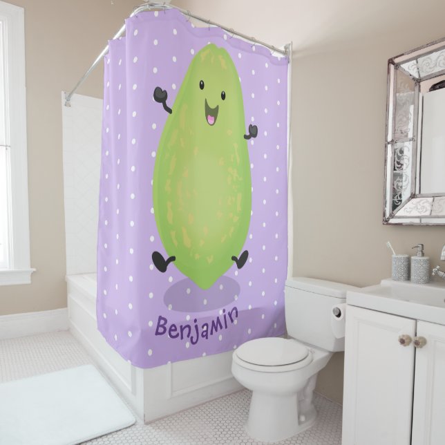 Cute kawaii papaya paw paw cartoon illustration (In Situ)