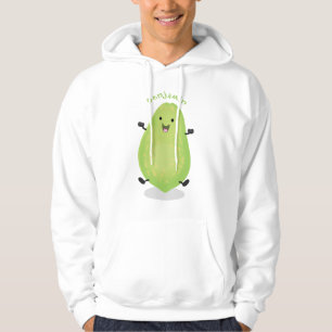 Cute kawaii papaya paw paw cartoon illustration hoodie