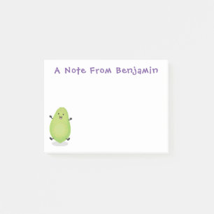 Cute kawaii papaya paw paw cartoon illustration post-it notes
