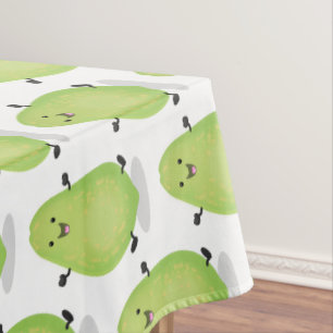 Cute kawaii papaya paw paw cartoon illustration tablecloth