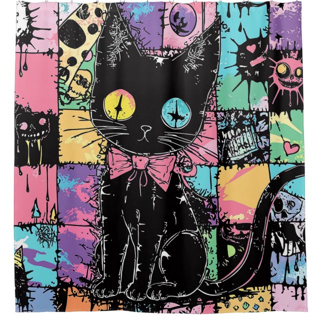Cute Kawaii Pastel Goth Patchwork Gothic Creepy (Front)