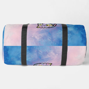 Cute Kawaii Pastel Goth Patchwork Gothic Creepy Duffle Bag