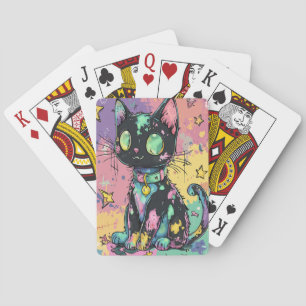 Cute Kawaii Pastel Goth Patchwork Gothic Creepy Playing Cards