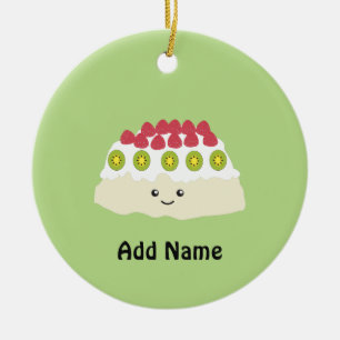 Cute Kawaii Pavlova Ceramic Ornament