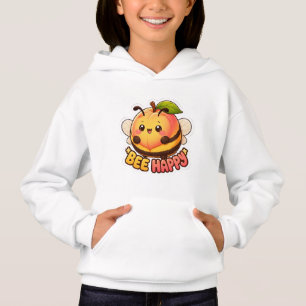 Cute Kawaii Peach Bee Happy Funny Pun
