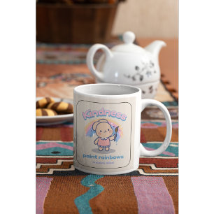 Cute Kawaii Peintures Kindness Rainbows Mug