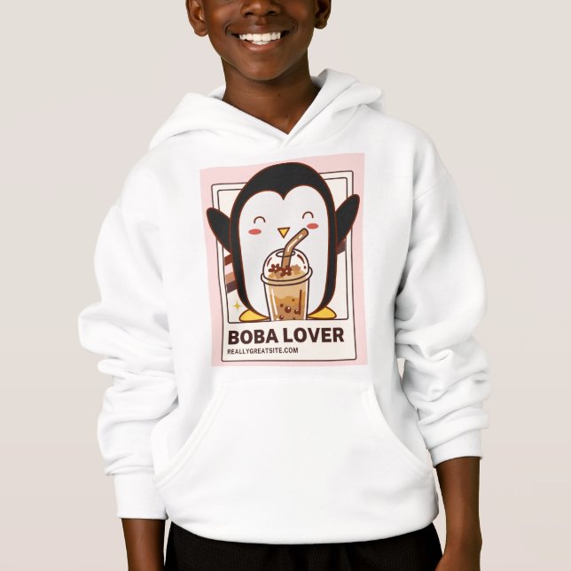 Cute Kawaii Penguin Boba Lover (Front)