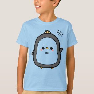 Cute Kawaii Penguin Saying Hi T-Shirt