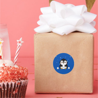 Cute Kawaii Penguin Winter Sticker