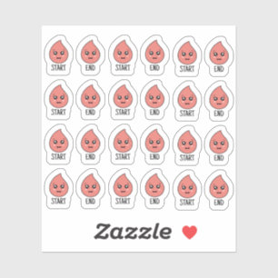 Cute Kawaii Period Tracker Cycle Menstrual Planner