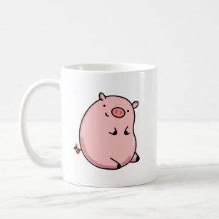 Cute Kawaii Pig Coffee Mug