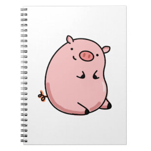 Cute Kawaii Pig Notebook