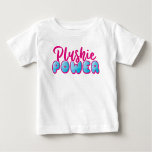 Cute Kawaii Pink Blue Plushie Power Baby T-Shirt
