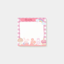 Cute Kawaii Pink Characters Personalized Customo