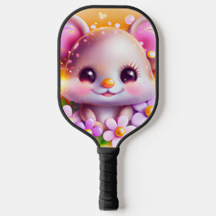 Cute Kawaii Pink Mouse Pickleball Paddle