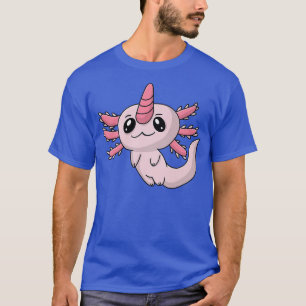 Cute kawaii pink pastel aolotl aolotlcorn unicorn  T-Shirt