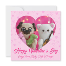 Cute Kawaii Pink Pastel Hearts Valentine’s Day