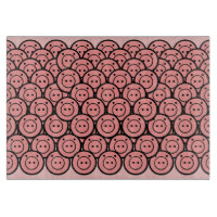 Cute Kawaii Pink Pigs & Piglets Pattern Vector Art
