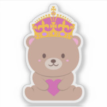 Cute Kawaii Pink Royal Princess Bear
