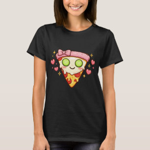 Cute Kawaii Pizza Self Care Spa Day   Girly Retro  T-Shirt