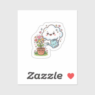 Cute Kawaii Plant Kindness Cute Cloud and FSticker