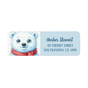 Cute Kawaii Polar Bear Christmas Personalized