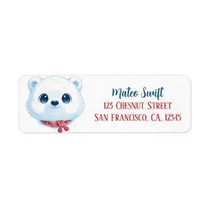 Cute Kawaii Polar Bear Christmas Personalized