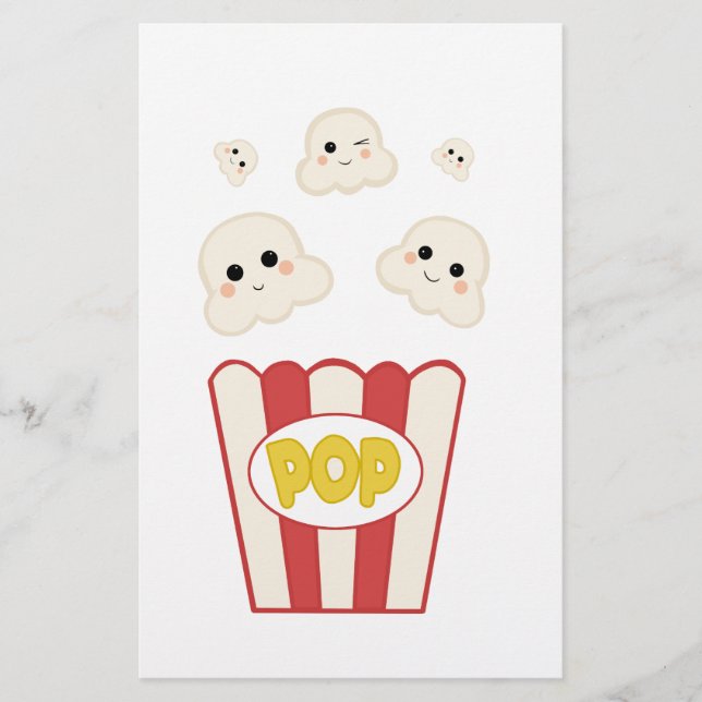 Cute Kawaii Popcorn (Front)