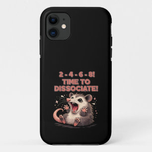 Cute Kawaii Possum Time to Dissociate Funny Design iPhone 11 Case