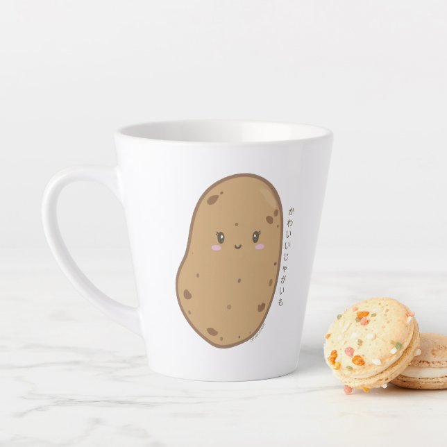 Cute Kawaii Potato Japanese Latte Mug (In Situ)