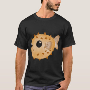 Cute Kawaii Puffer Fish – Adorable Cartoon Blowf T-Shirt