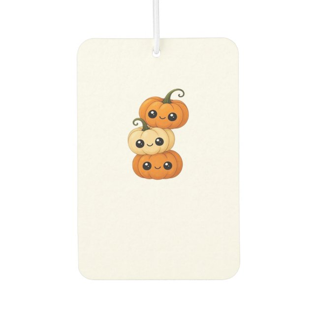 Cute kawaii pumpkin trio Classic T-Shirt.png Air Freshener (Front)