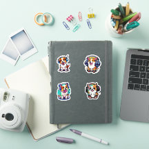Cute Kawaii Puppies Wearing Headphones Pack