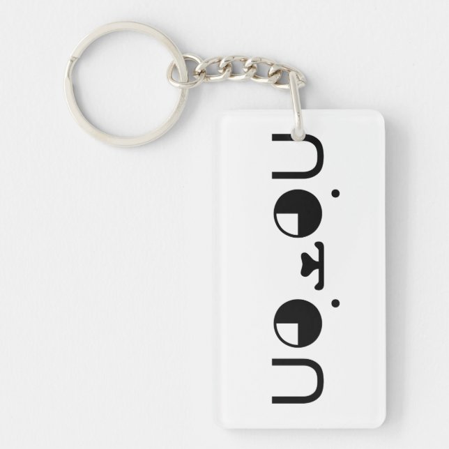 Cute Kawaii Puppy Dog Japanese Kaomoji Emoticon Keychain (Front)