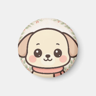Cute Kawaii Puppy Face Magnet