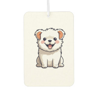 Cute Kawaii Puppy Vinyl Sticker - Adorable Cartoon Air Freshener