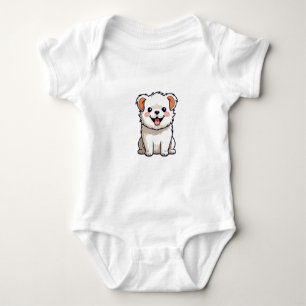 Cute Kawaii Puppy Vinyl Sticker - Adorable Cartoon Baby Bodysuit