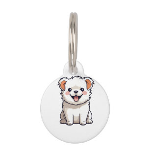 Cute Kawaii Puppy Vinyl Sticker - Adorable Cartoon Pet Tag