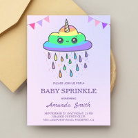 Cute Kawaii Rainbow Cloud Unicorn Baby Sprinkle