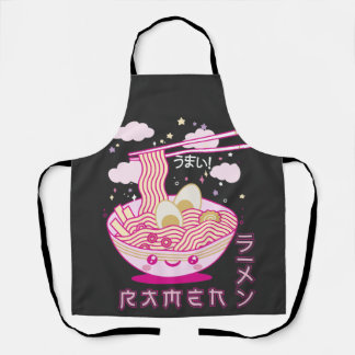 Cute Kawaii Ramen Anime Noodles Ramen Girls, Teens Apron