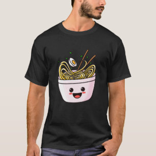 Cute Kawaii Ramen Chibi Japan Anime Noodles Fun T-Shirt