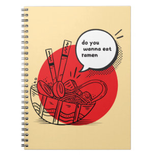 Cute Kawaii Ramen - Funny Japanese Food Notebook