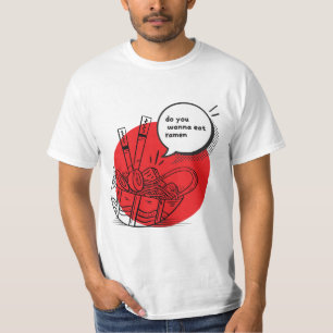 Cute Kawaii Ramen - Funny Japanese Food  T-Shirt