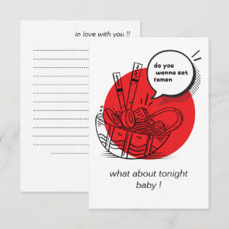 Cute Kawaii Ramen - Funny Japanese Food Thank You Card