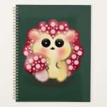 Cute Kawaii Red Mushroom Hedgehog Toadstool Art Planner<br><div class="desc">Add a touch of forest magic to your day with this incredibly cute Mushroom Hedgehog design! This adorable woodland hybrid character features a glossy red toadstool cap with pink dots and big, sweet anime-style eyes. This kawaii illustration perfectly captures the trendy cottagecore and fairycore aesthetics. It makes a wonderful gift...</div>