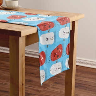 Cute kawaii salt and pepper shakers cartoon short table runner