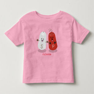 Cute kawaii salt and pepper shakers cartoon toddler t-shirt