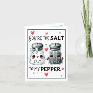 Cute Kawaii Salt and Pepper Thank You Card