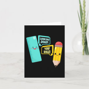 Cute Kawaii School Supplies Pun Welcome Back To Sc Card