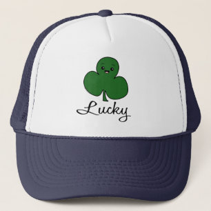 Cute Kawaii Shamrock Trucker Hat